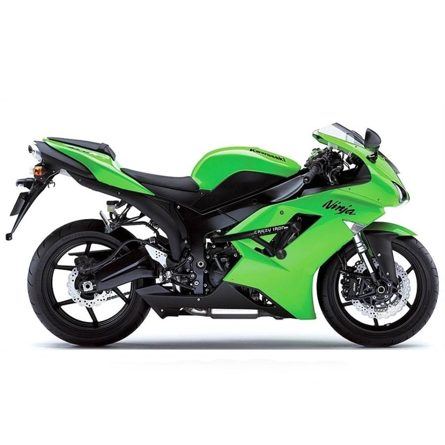 カワサキ ZX-6R 2007-2008 クラッシュバー エンジンガード スライダー