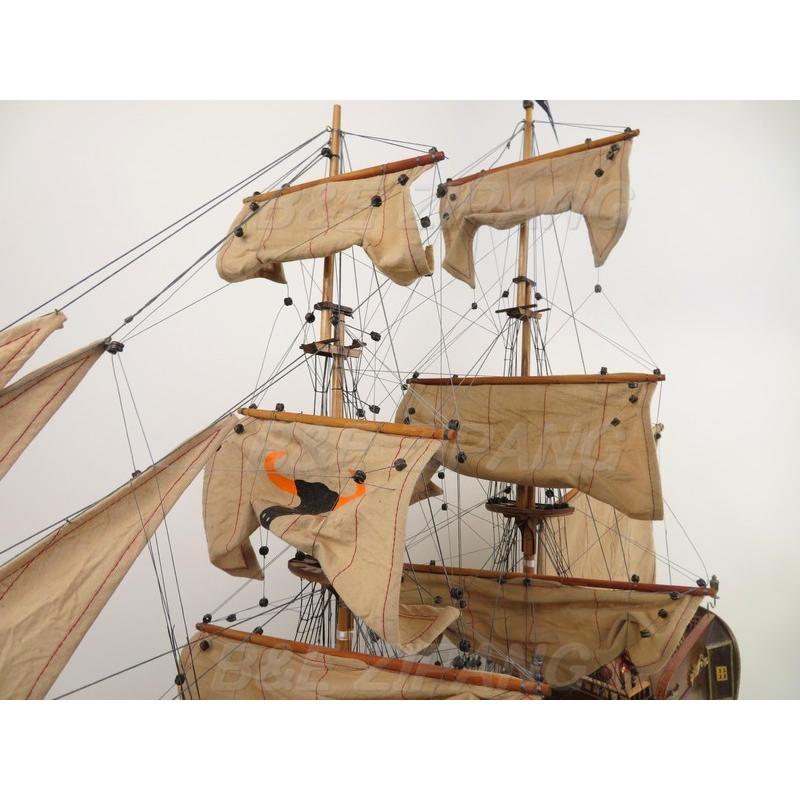 帆船模型 完成品 木製 パイレーツシップ 海賊船 モデルシップ 全長90cm