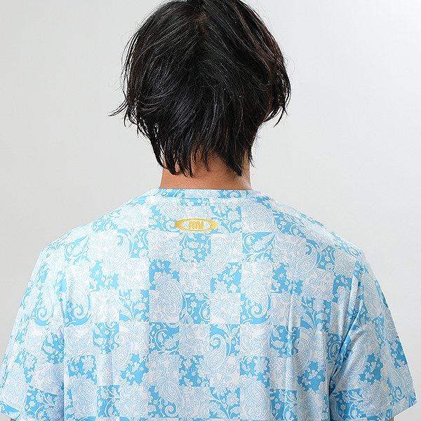 ActiveM（アクティブーム） 野球 Tシャツ メンズ 半袖 ペイズリー柄