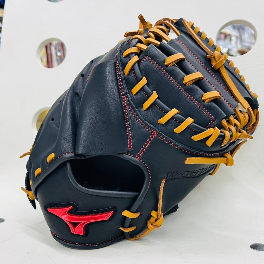 一般 軟式野球 キャッチャーミット ミズノ 大人サイズ ブラック ブルー
