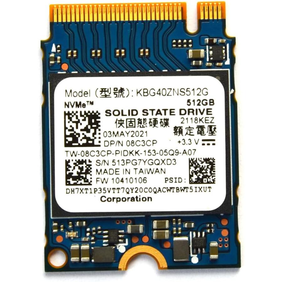 KIOXIA 送料無料 ☆KIOXIA PCIe NVMe M.2 KBG40ZNS512G 512GB SSD