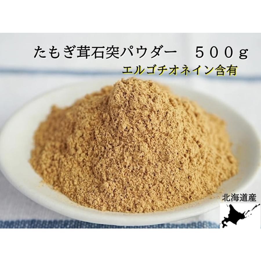 たもぎ茸乾燥粉末パウダー 500g エルゴチオネイン ベータグルカン