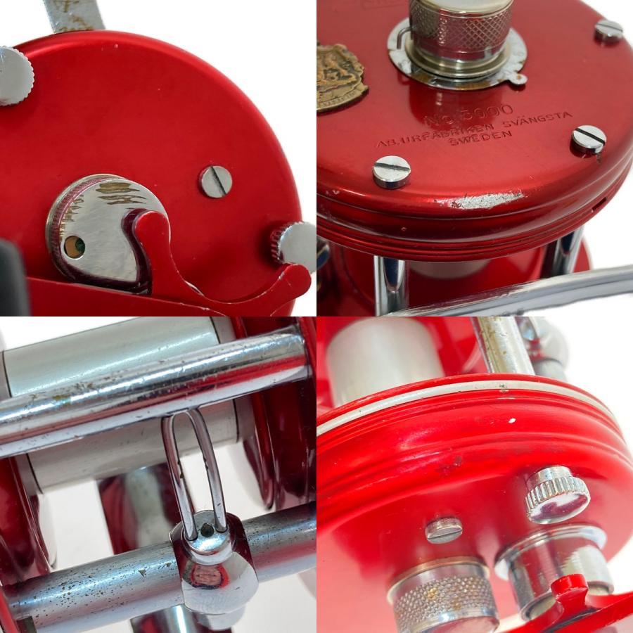 □□ ABU ベイトリール アンバサダーNo.5000 赤 傷や汚れあり