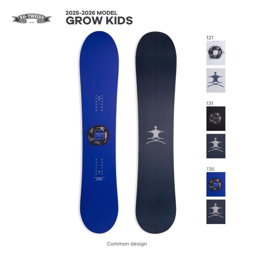 2025-2026 model Twelve snowboards Grow Kids トゥエルブスノーボード