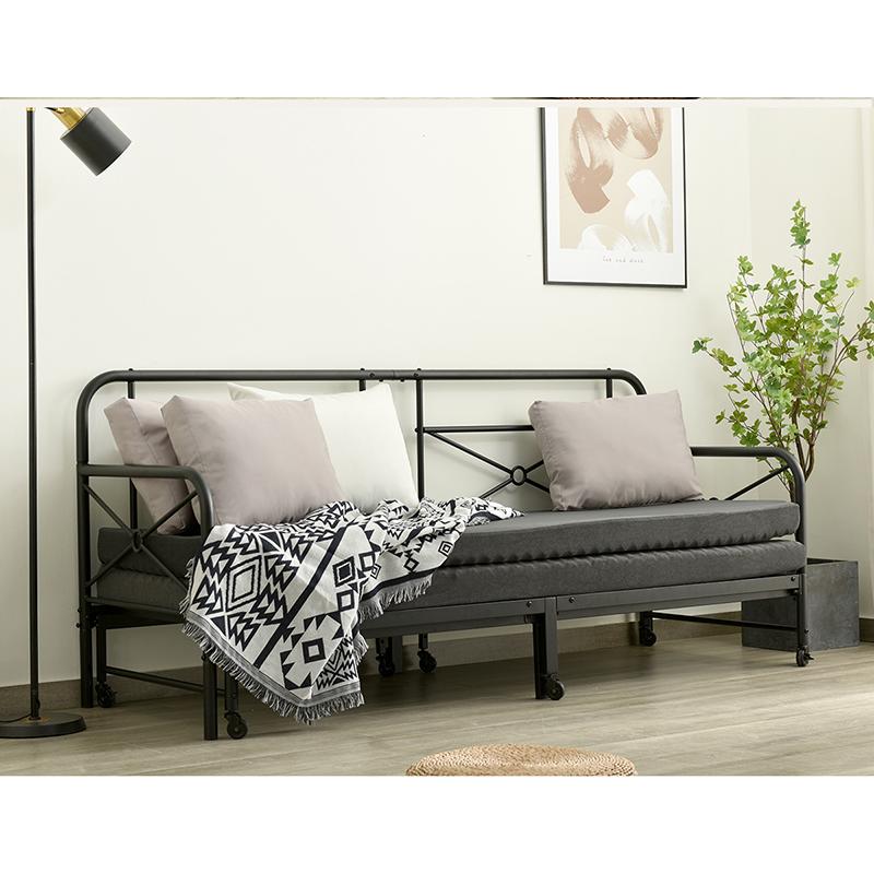 BTM ソファベッド ベッドフレーム シングル セミダブル 収納 パイプ
