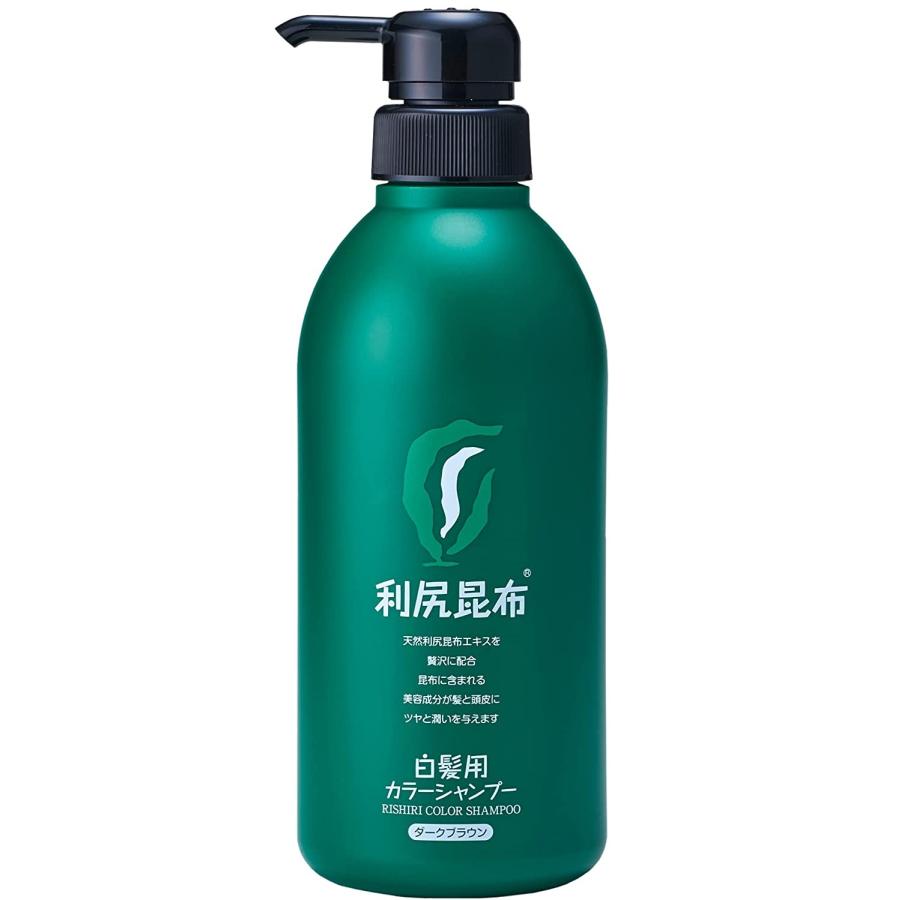 利尻 利尻カラーシャンプー ダークブラウン 500ml 大容量サイズ : BR
