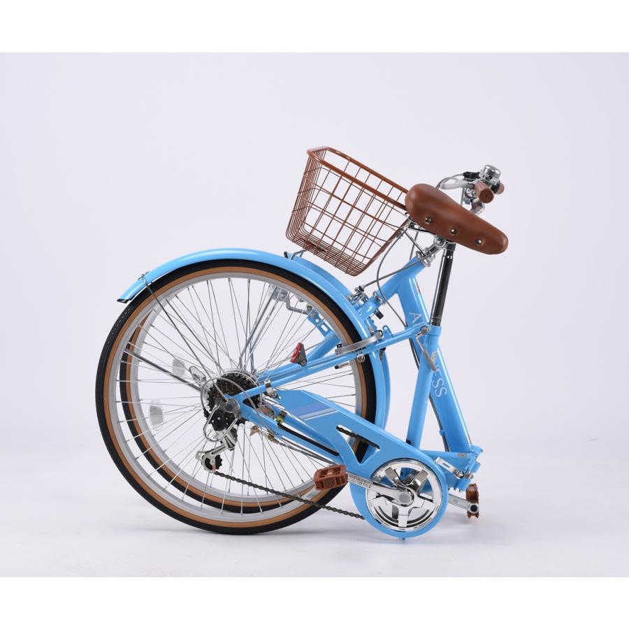 子供用自転車 24インチ 折りたたみ自転車 6段変速 街乗り 通勤 通学