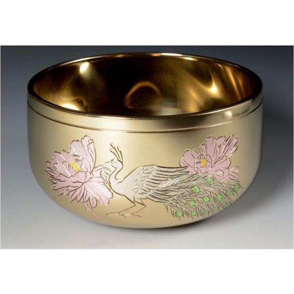 国産仏具 最高級の佐波理りん【名匠:佐野宏采作 白孔雀 4.0寸】送料