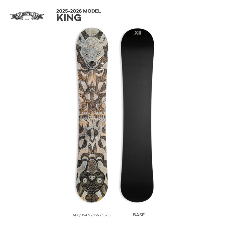 2025-2026 model Twelve snowboards King トゥエルブ スノーボード