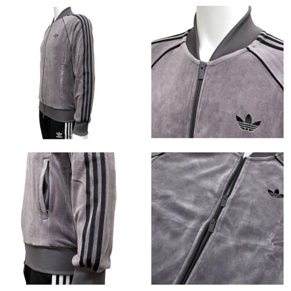 adidas Originals SST アディカラー ベロア トラックトップ （グレー