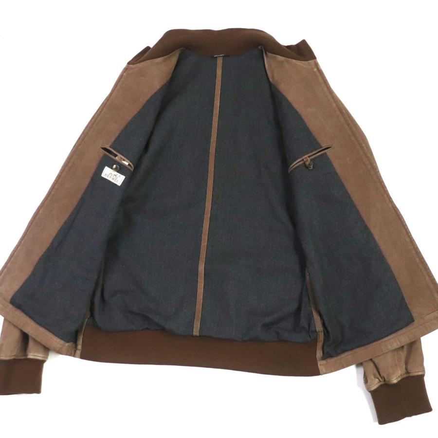 HERMES（エルメス） 美品▽HERMES ゴートレザー ジップアップ