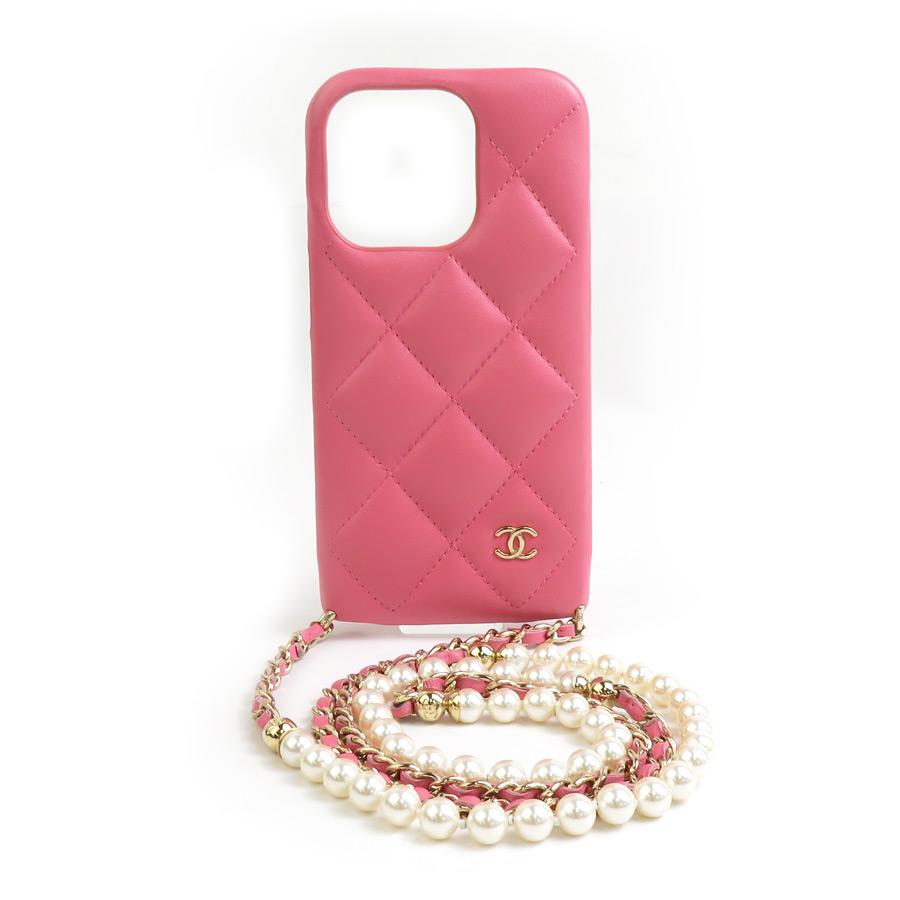CHANEL（シャネル） スマートフォンケース iPhone 14 Proケース レザー