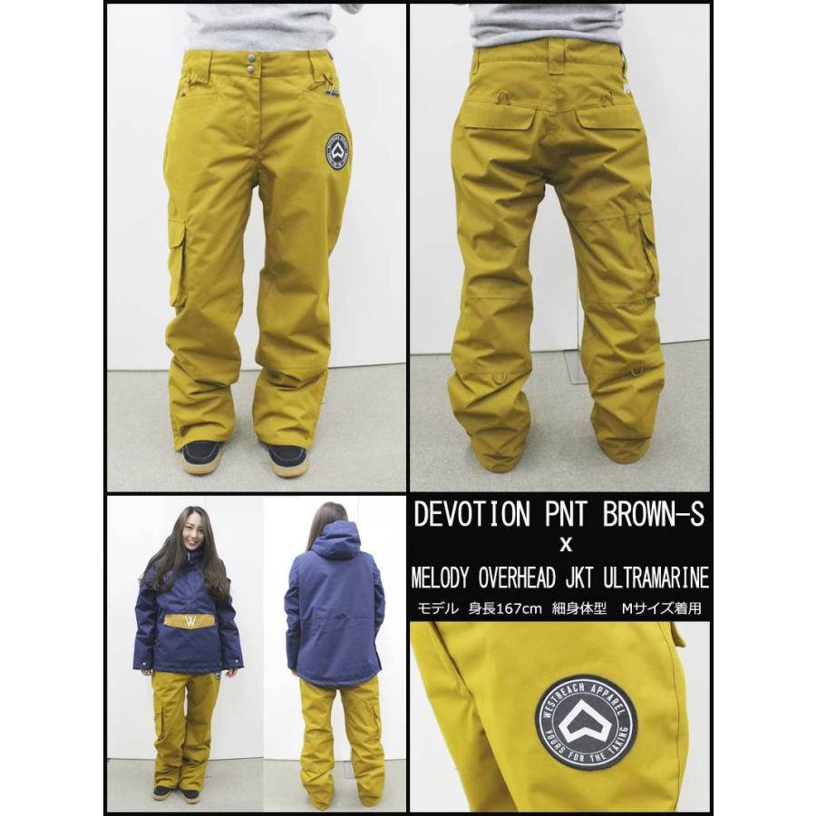 18-19 WESTBEACH/ウエストビーチ DEVOTION pant レディース スノー