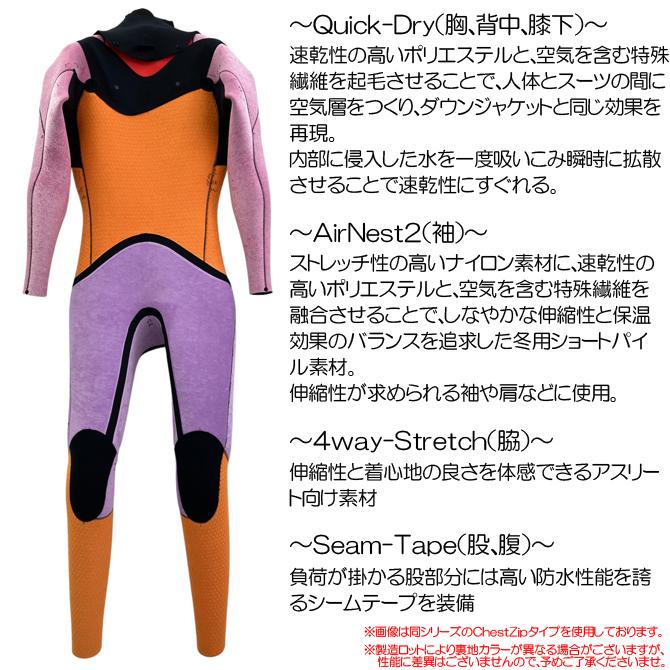 2025-26モデル】リンコン ウェットスーツ 5/3mm セミドライ フルスーツ