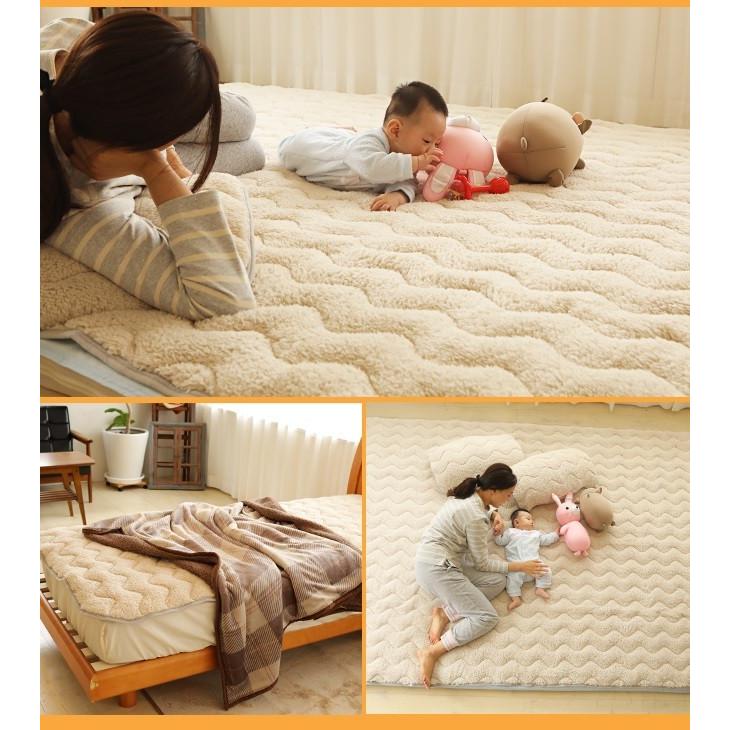 もこもこ敷きパッド Heat.F 敷きパッド ファミリーサイズ 4人用 240