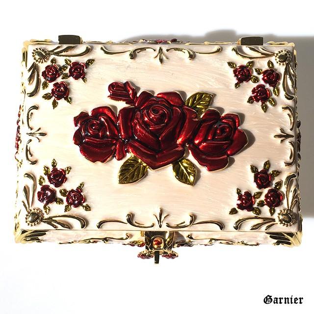 Franc franc ローズ 薔薇 ブーケ ロココ調 アンティーク 小物入れ 2024