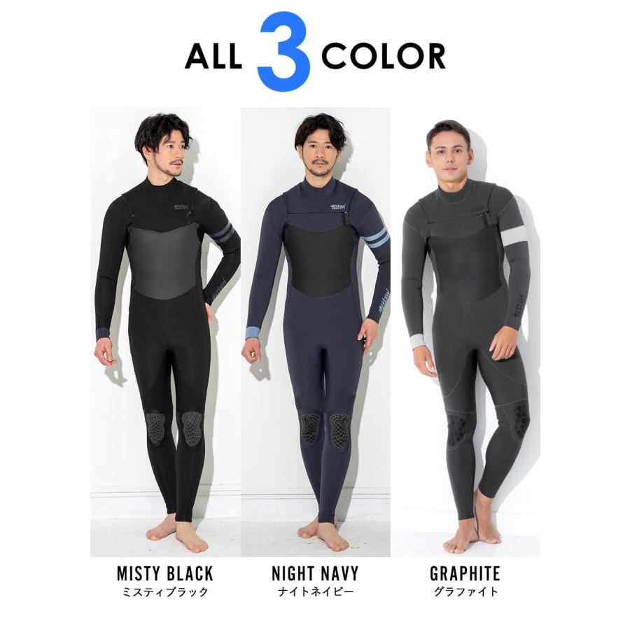 FELLOW ウェットスーツ フルスーツ メンズ 3mm ノンジップ サーフィン