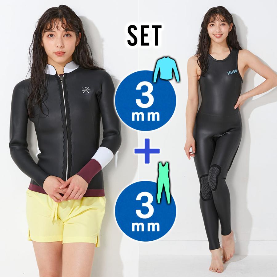 FELLOW ウェットスーツ タッパー 3mm ＆ バックジップ ロングジョン