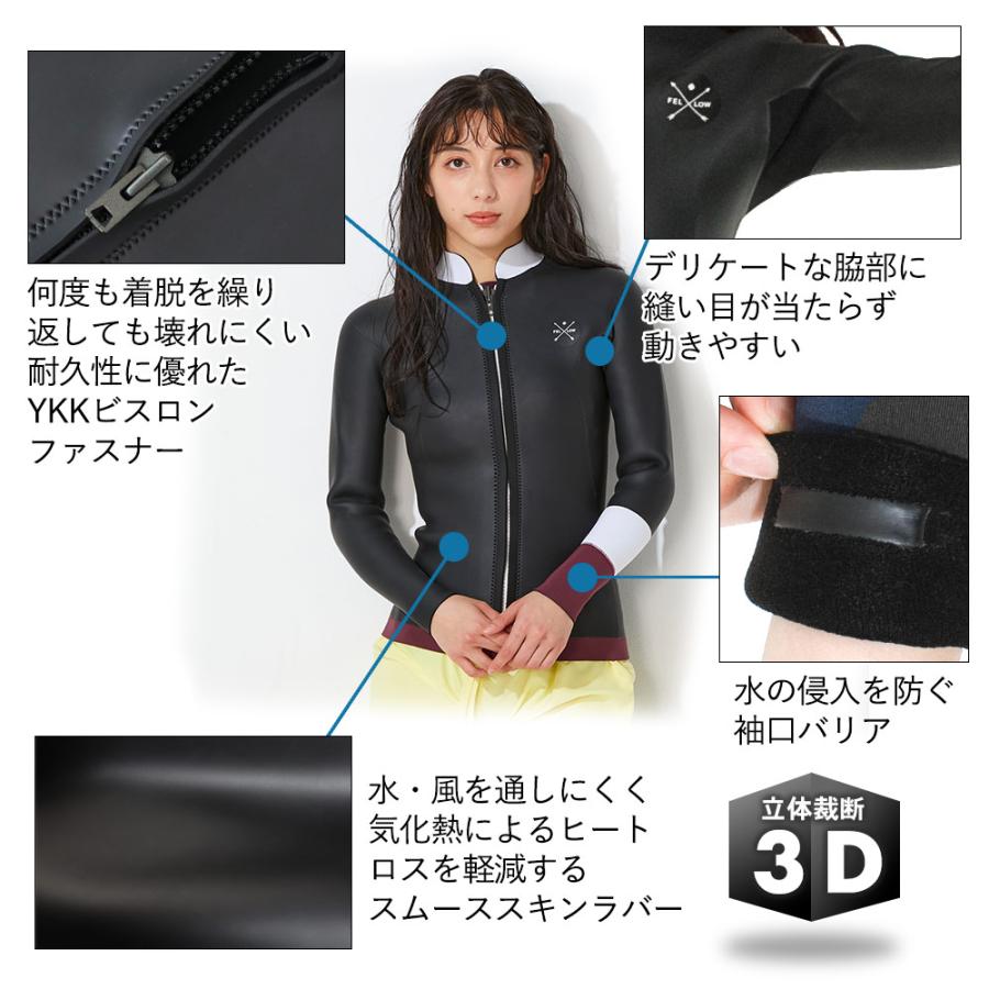 FELLOW ウェットスーツ タッパー 3mm ＆ バックジップ ロングジョン