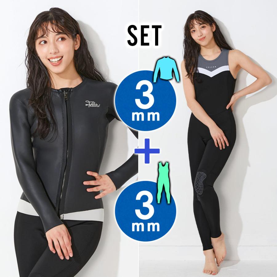 FELLOW 【特価】FELLOW ウェットスーツ タッパー ＆ ロングジョン
