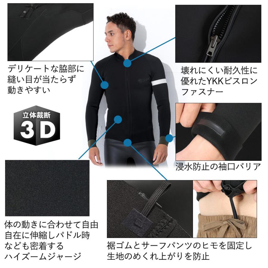 FELLOW ウェットスーツ フロントジップ タッパー 2mm メンズ
