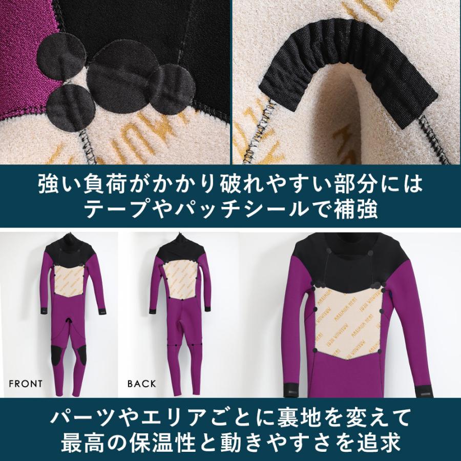 FELLOW セミドライ ウェットスーツ メンズ ALL3mm チェストジップ