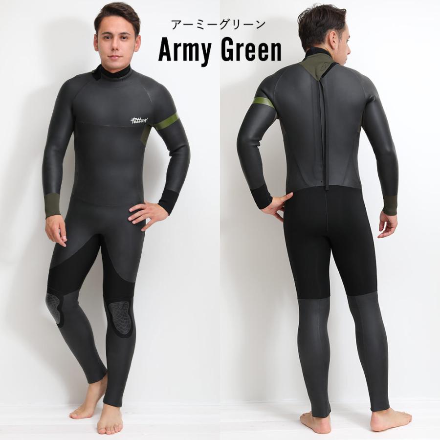 FELLOW セミドライ ウェットスーツ メンズ 5×3mm バックジップ スキン
