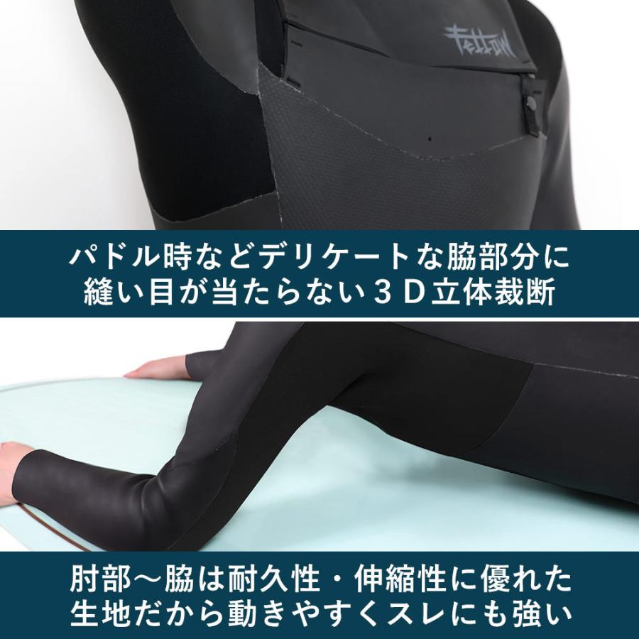 FELLOW セミドライ ウェットスーツ メンズ 5×3mm ロングチェストジップ