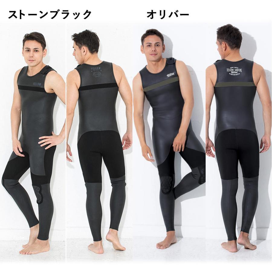 FELLOW ウェットスーツ 半袖タッパー 2mm ＆ ロングジョン 3mm セット