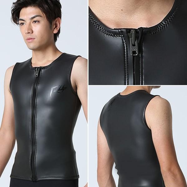 RSS SURF ウェットスーツ ベスト フロントジップ メンズ 2mm スキン