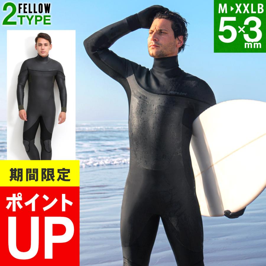 FELLOW 【3/8は10％OFF】FELLOW セミドライ ウェットスーツ メンズ 5