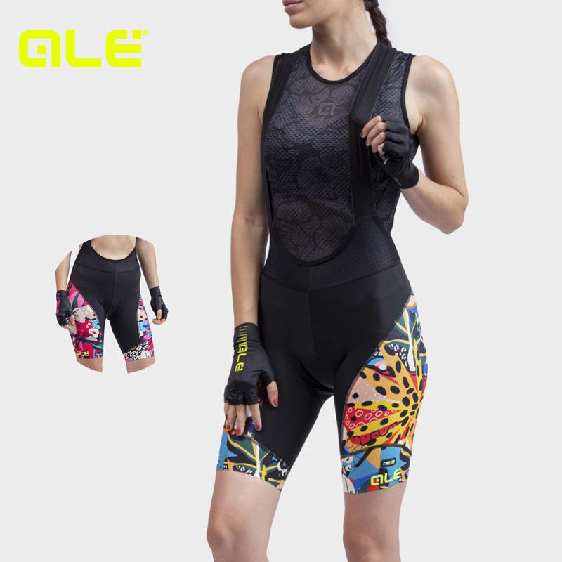 ALE(アレ)サイクルパンツ ビブショーツ 夏 レディース[UVカット 柄