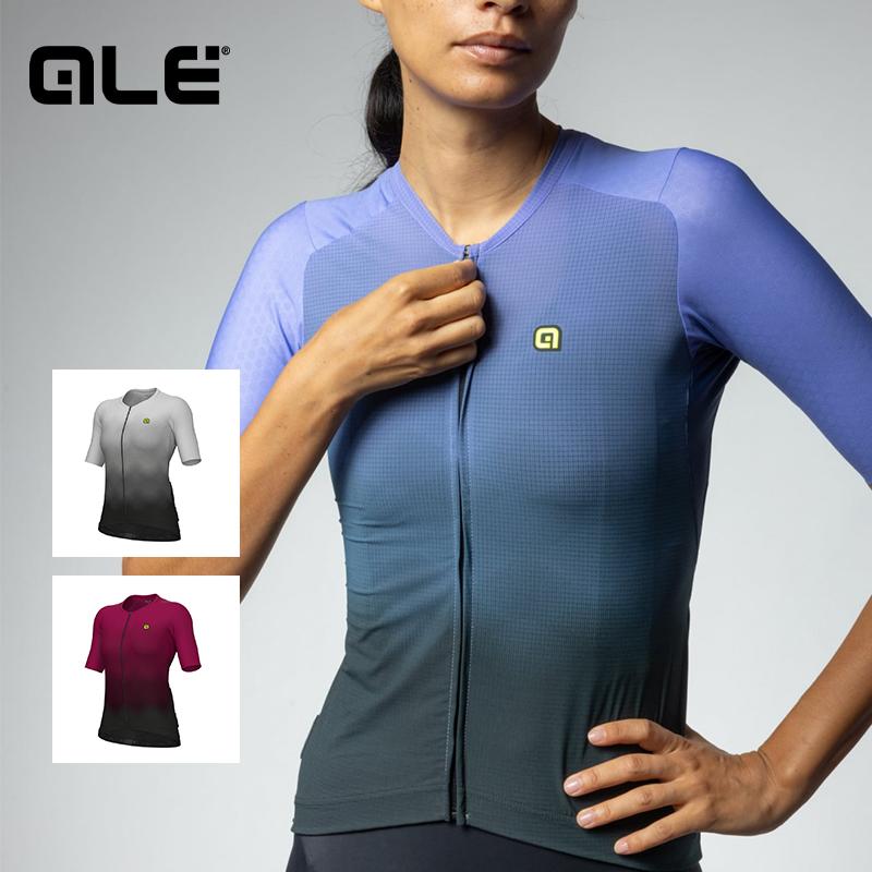 ALE(アレ)サイクルジャージ 半袖 夏 レディース [UPF50+ 最も暑い気候