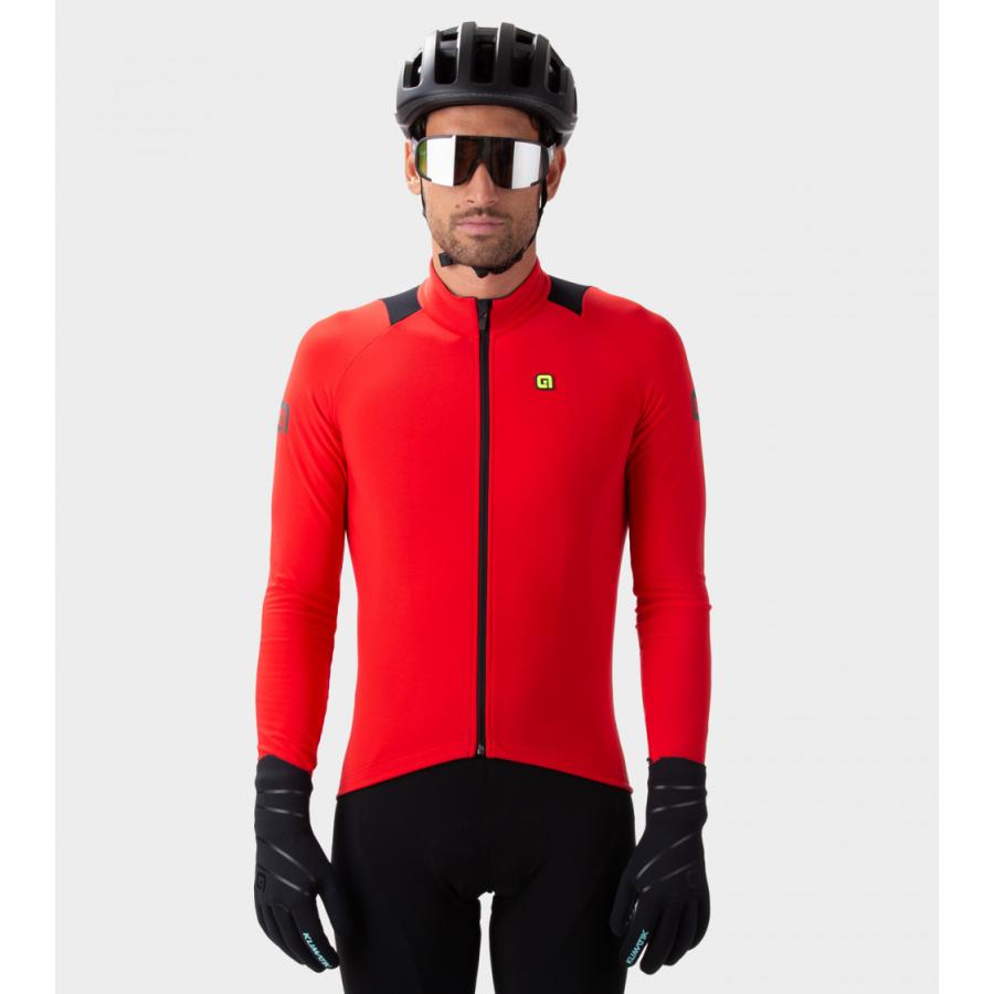 ALE(アレ)サイクルジャージ 長袖 メンズ 秋冬 [10℃/15℃対応] 裏起毛 撥