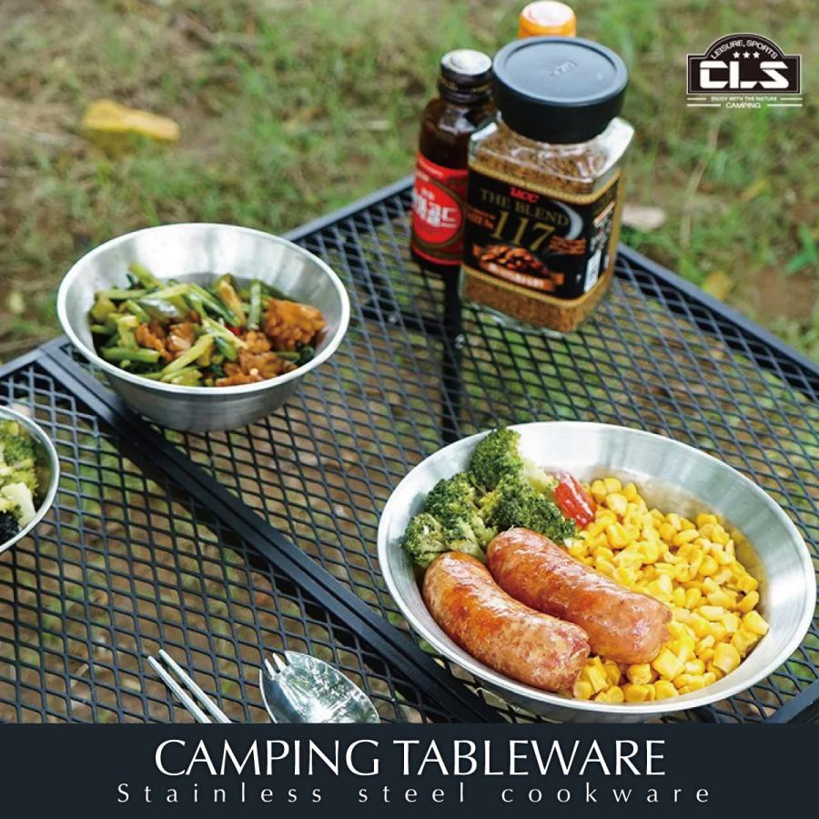 アウトドア 食器セット 皿セット 17枚 ボウル プレート ステンレス