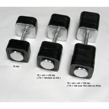 Ironmaster］ クイックロックダンベル120ポンド増量キット : 極楽