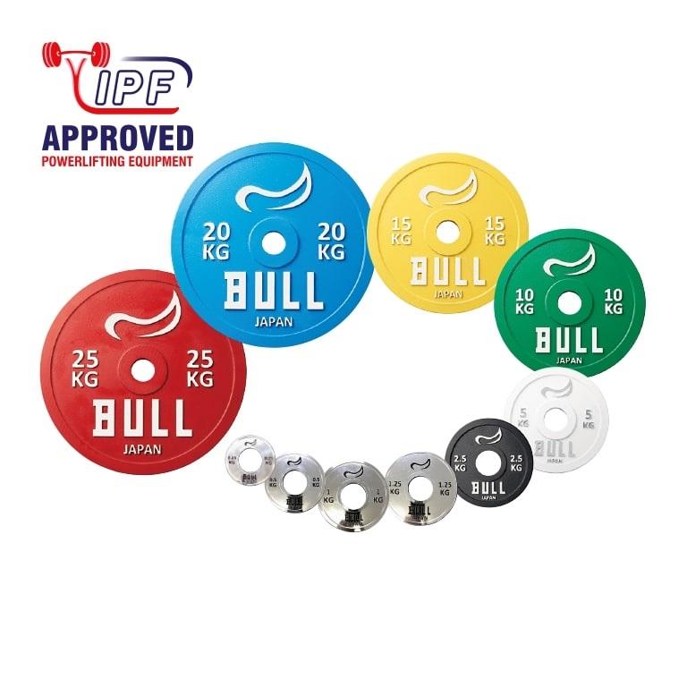 BULL］パワーリフティングプレート20kg（2枚1組） IPF（国際パワー