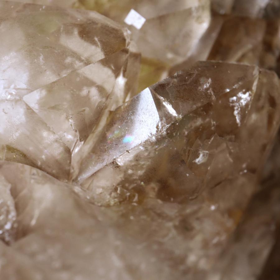 GOLD STONE ジャカレー 水晶 クラスター 482g ブラジル産 原石 ワニ