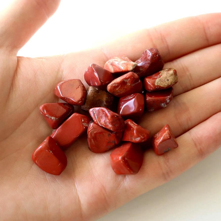 GOLD STONE レッドジャスパー 碧玉 さざれ石 本物 100g サイズ中