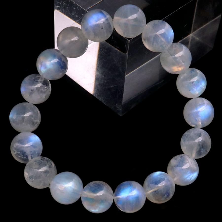 GOLD STONE レインボー ムーンストーン ブレスレット メンズ