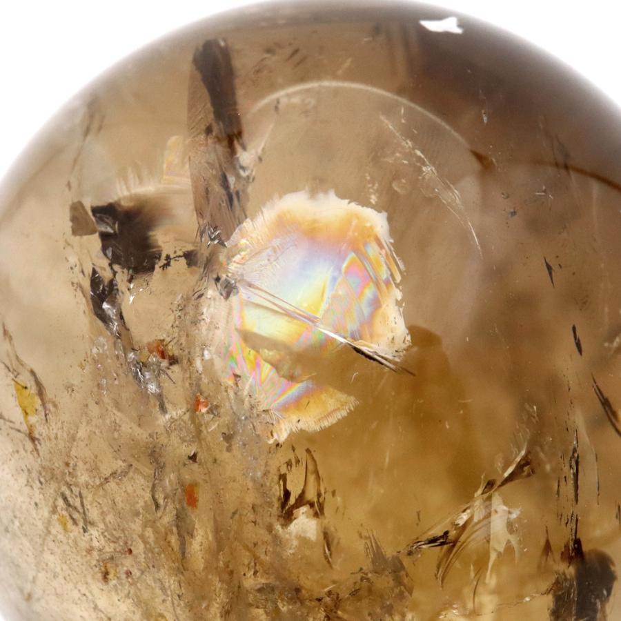 GOLD STONE シトリン 非加熱 丸玉 黄水晶 ブラジル産 直径約59mm