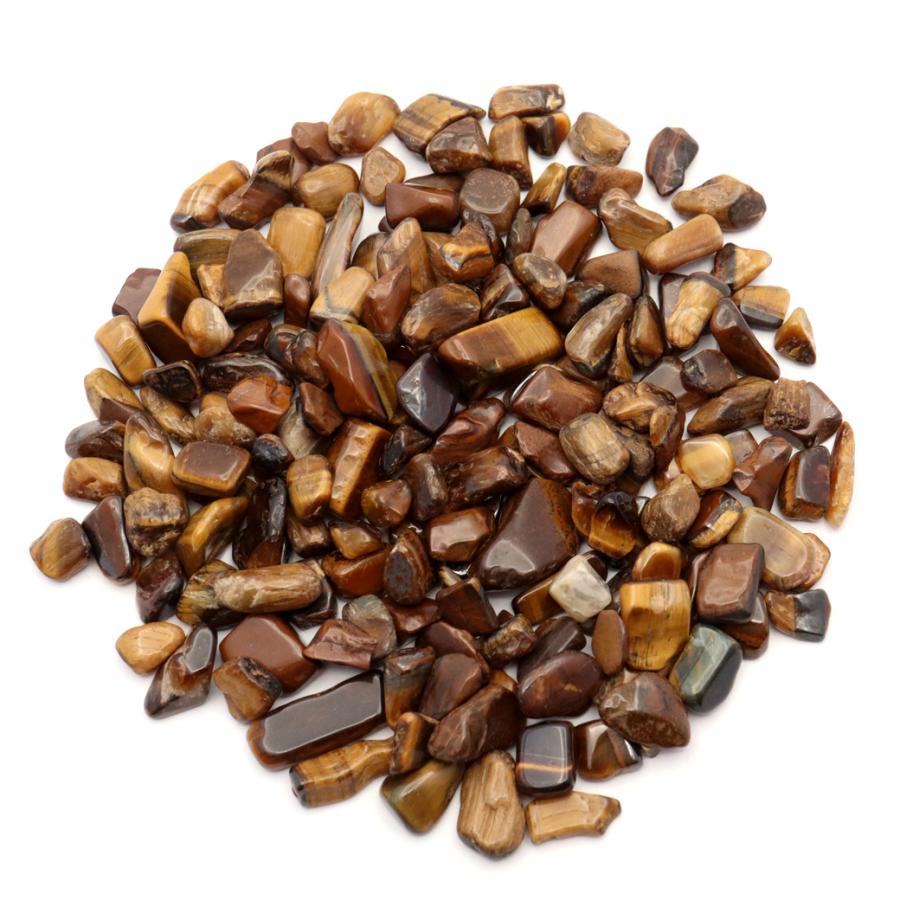 GOLD STONE タイガーアイ 虎目石 さざれ石 本物 100g 中サイズ 天然石