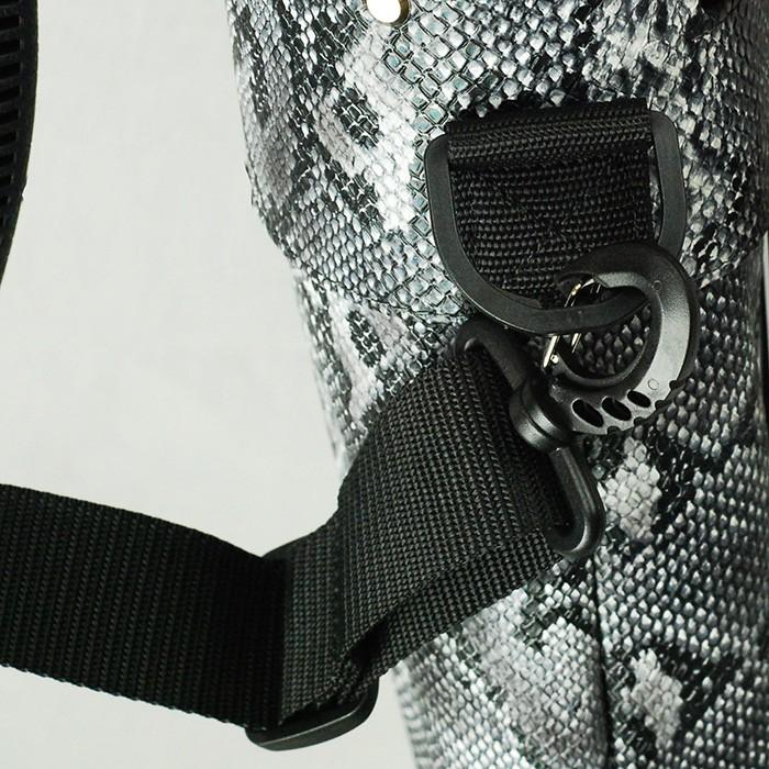 パイソン柄 蛇柄 型押し セルフスタンド クラブケース クラブバッグ