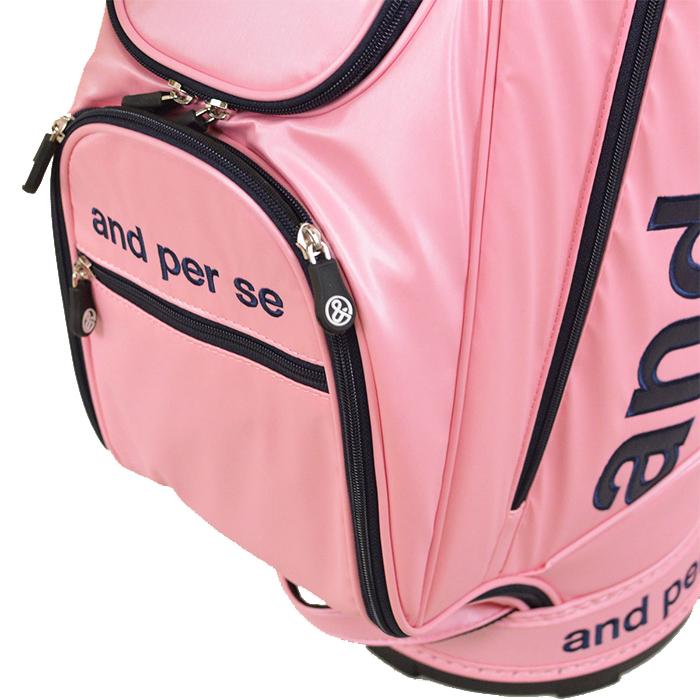 and per se（アンパスィ） キャディバッグ AUS7012 9型 ロゴデザイン