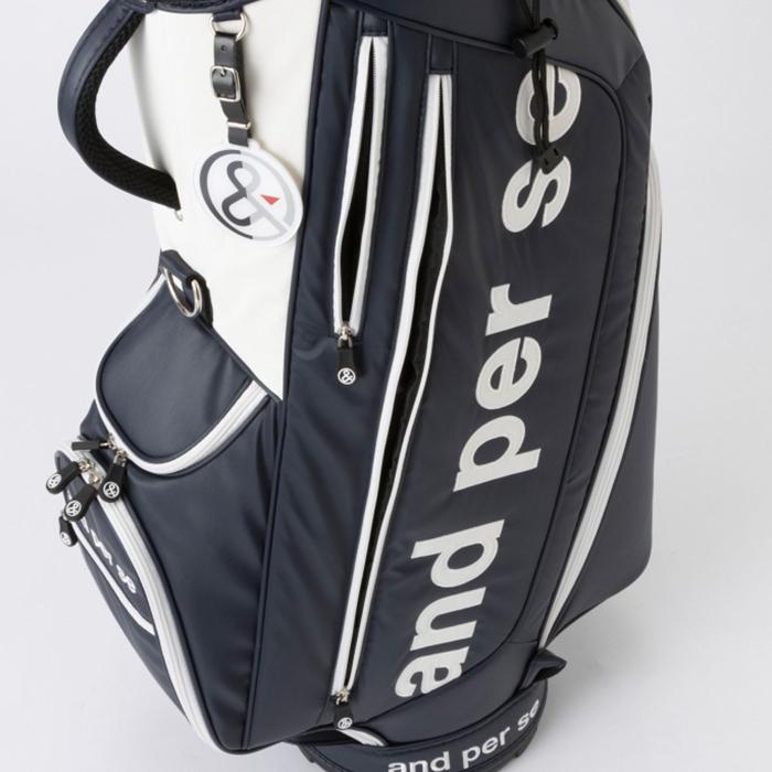 and per se（アンパスィ） キャディバッグ AUS7012 9型 ロゴデザイン