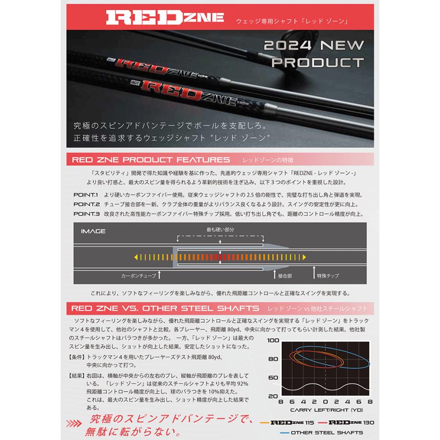 シャフト ウェッジ用 BGT レッドゾーン ウェッジシャフト : ゴルフ