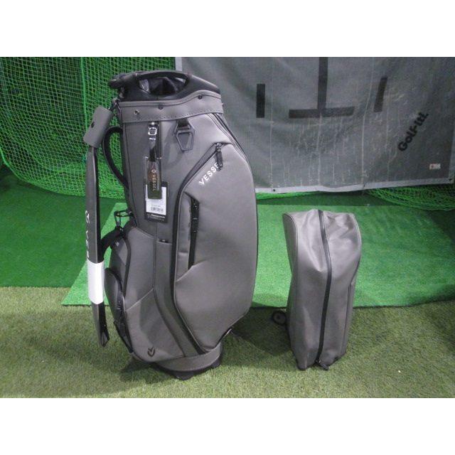 GK鈴鹿☆ 新品014 VESSEL ベゼル LUX 7 JP 2.0 キャディバッグ☆グレー