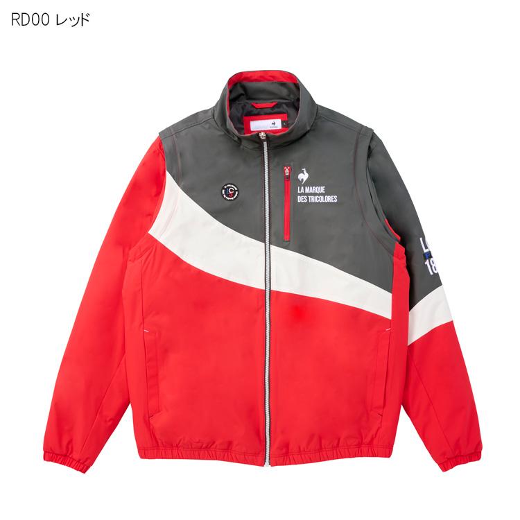 ルコックスポルティフゴルフ 2ウェイ ジャケット 赤/紺 le coq sportif