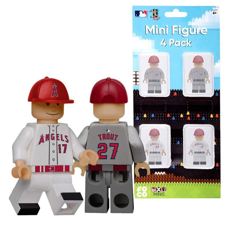 MLB エンゼルス 大谷翔平＆マイク・トラウト ミニフィギュア 4パック