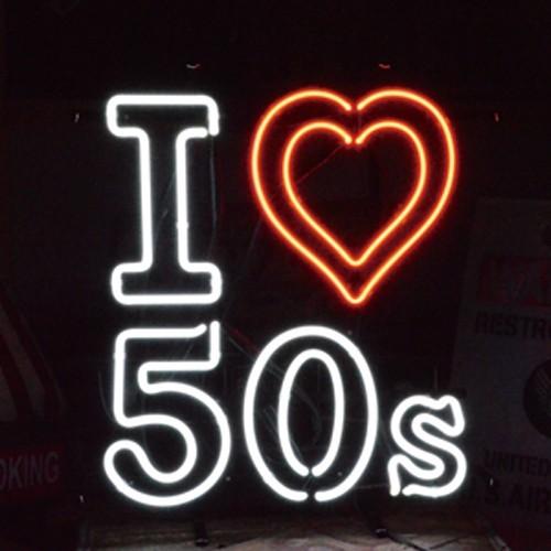I LOVE 50s ネオンサイン ネオン管 : アメリカン雑貨のグッズファーム